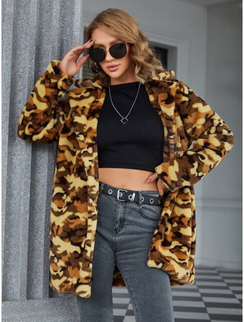 Eilly Bazar Leopard Fuzzy Coat