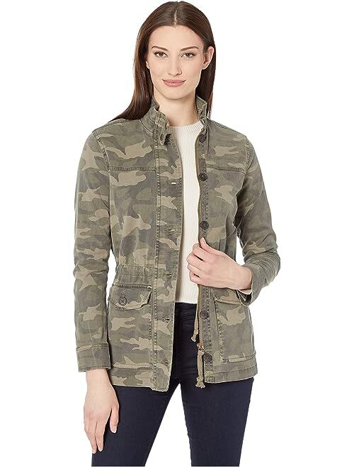 Lucky Brand Long Sleeve Button-Up Two-Pocket Camo Utility Jacket