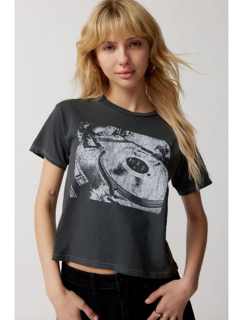 Urban Outfitters Record Player Alexa Baby Tee