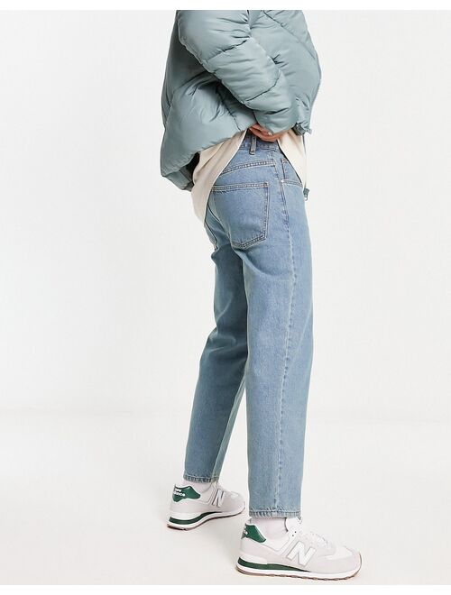 ASOS DESIGN classic rigid jeans in tinted light wash blue