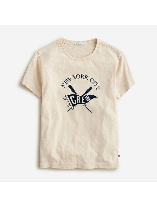 J.Crew KID by crewcuts garment-dyed short-sleeve NYC graphic T-shirt