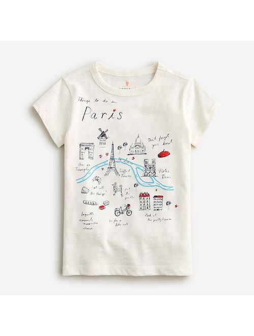 J.Crew Girls' Paris map graphic T-shirt