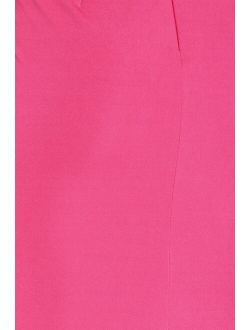 Lulus Song of Love Hot Pink Off-the-Shoulder Maxi Dress