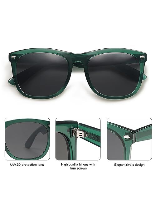 SOJOS Classic Square Sunglasses for Women Men Vintage Retro Oversized Womens UV400 Sun Glasses SJ2270