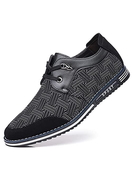 Veslexth Veslesth Men Casual Shoes Sneakers Loafers Comfort Walking Shoes Fashion Driving Shoes Luxury Leather Shoes for Male Business Work Office Dress Outdoor