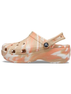 womens Classic Platform Marbled Clog