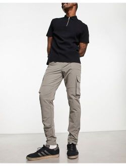 The Couture Club technical slim cargo pants in gray