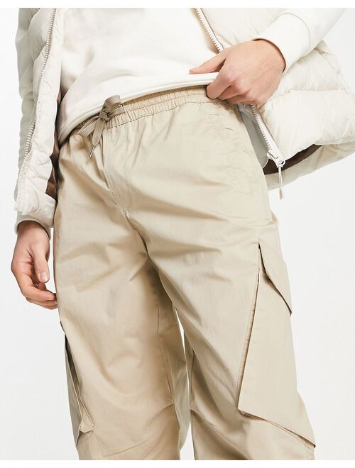 Armani Exchange cargo pants in beige
