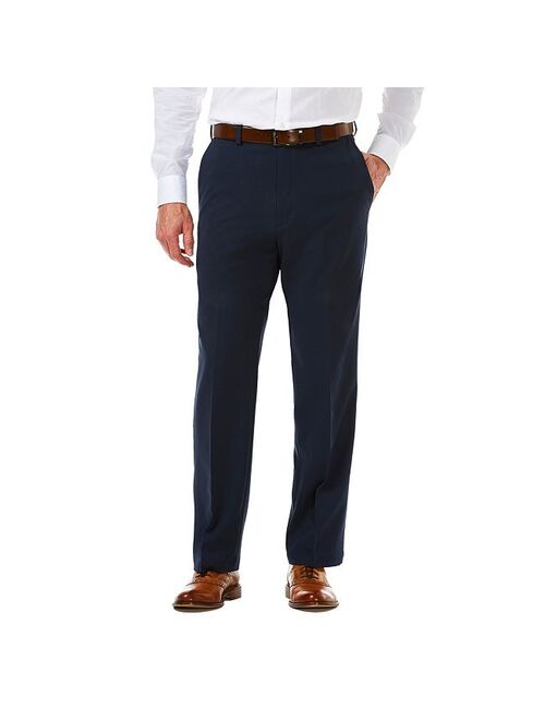 Men's Haggar Cool 18 PRO Classic-Fit Wrinkle-Free Flat-Front Expandable Waist Pants