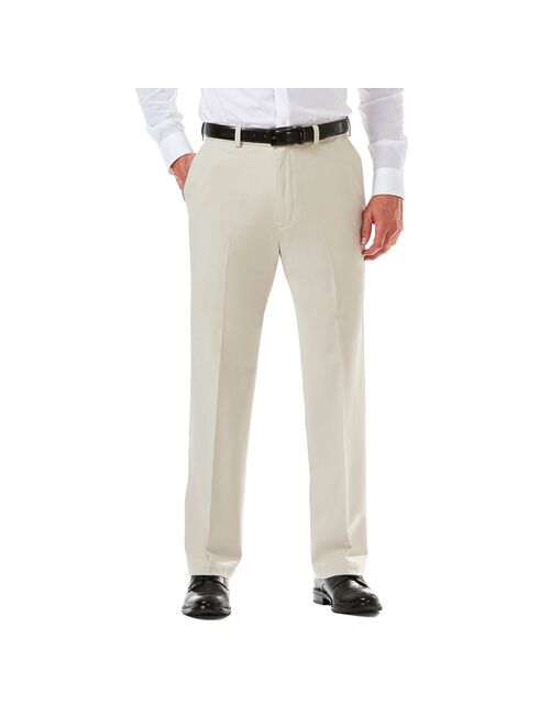 Men's Haggar Cool 18 PRO Classic-Fit Wrinkle-Free Flat-Front Expandable Waist Pants