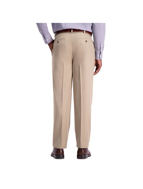 Men's Haggar Cool 18 PRO Classic-Fit Wrinkle-Free Pleated Expandable Waist Pants