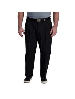 Big & Tall Haggar Cool Right Classic-Fit Pleated Performance Flex Pants