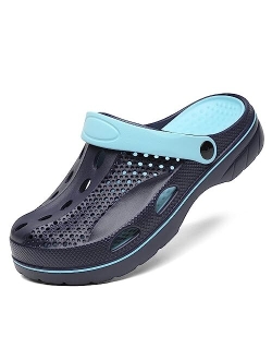 VZQ Women and Men Arch Support Clogs Slip-on Garden Shoes Outdoor Beach Slippers Sandals with Plantar Fasciitis Feet Cushion Insoles