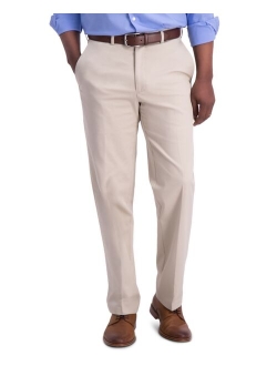 Mens Iron Free Premium Khaki Classic-Fit Flat-Front Pant