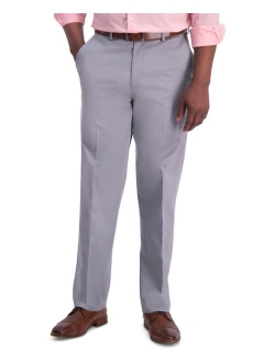 Mens Iron Free Premium Khaki Classic-Fit Flat-Front Pant