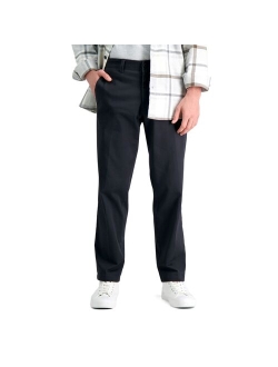 Life Khaki Straight-Fit Comfort Chino Flat-Front Pants