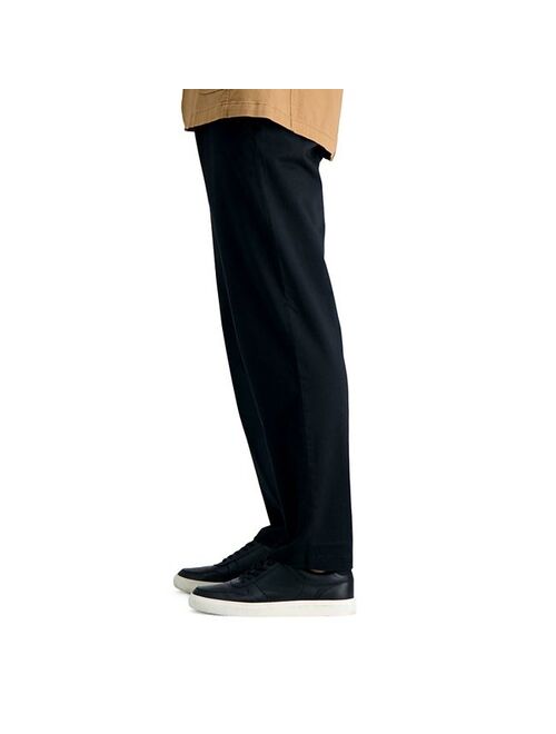 Men's Haggar Life Khaki Straight-Fit Comfort Chino Flat-Front Pants