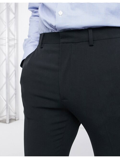 ASOS DESIGN super skinny smart pants in black