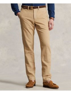Men's Straight Fit Linen-Cotton Pants