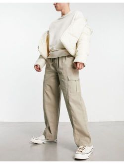 cargo pants in stone