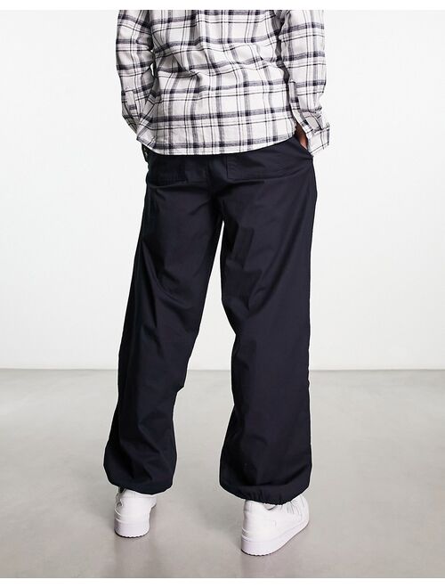 New Look parachute pants in navy