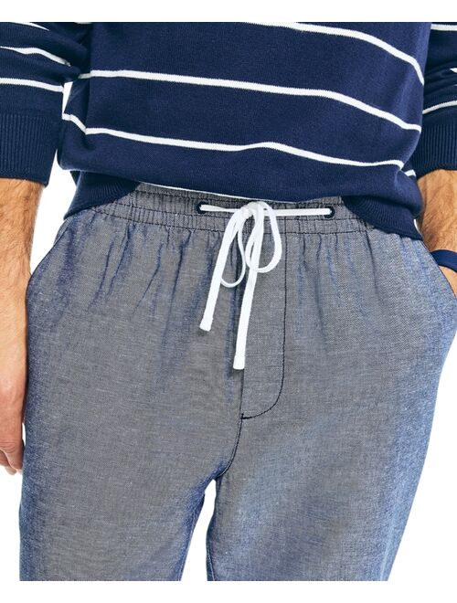 Nautica Men's Classic-Fit Elastic Drawstring Linen Pant