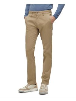 BOSS by Hugo Boss Men's Printed Stretch-Cotton Twill Slim-Fit Trousers
