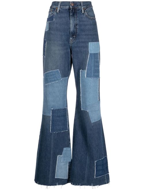 Polo Ralph Lauren patchwork flared jeans