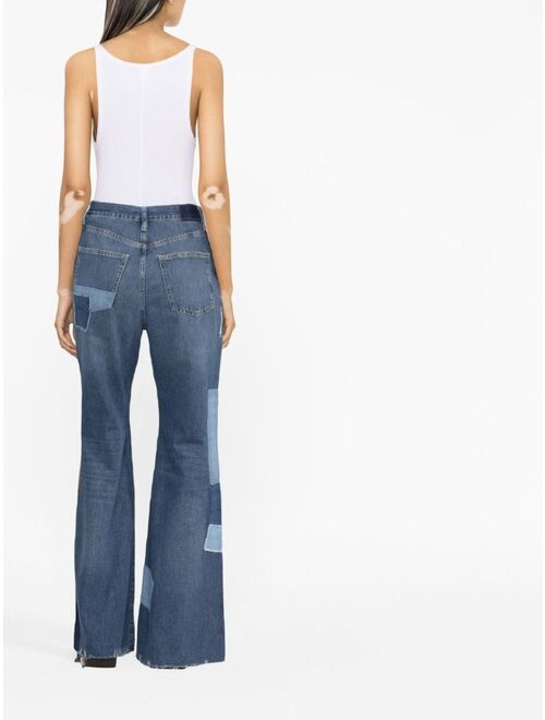 Polo Ralph Lauren patchwork flared jeans