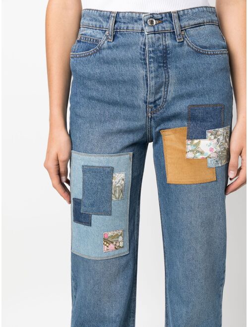 Zadig&Voltaire Evy patchwork straight-leg jeans