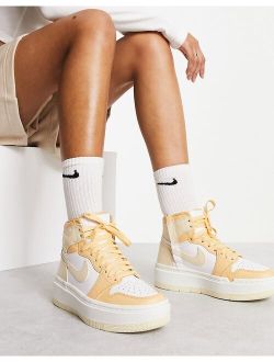 Jordan 1 Elevate High sneakers in gold and white