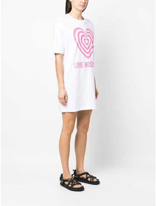 Love Moschino heart-motif T-shirt dress