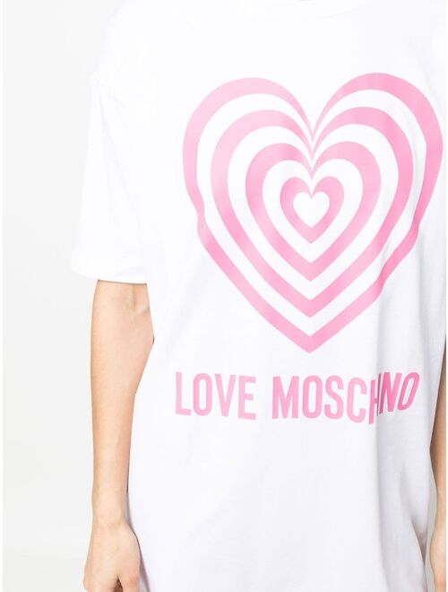 Love Moschino heart-motif T-shirt dress