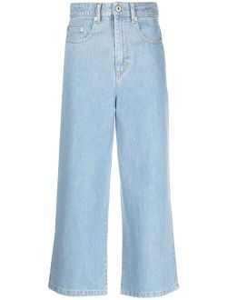 Sumire cropped wide-leg jeans