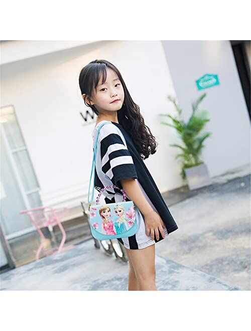 Tengxi Kids Crossbody Purse,PU Cartoon Shoulder Handbag for Kid Girl