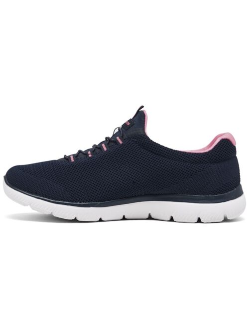 SKECHERS Women's Summits - Cool Classic Wide Width Athletic Walking Sneakers from Finish Line