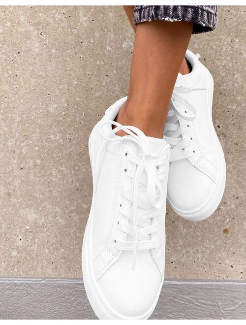 ASOS DESIGN Drama sneakers in white