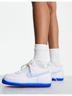 Air Force 1 Shadow AUMX2 sneakers in white and blue
