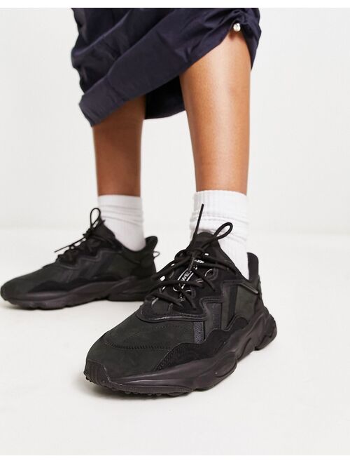 adidas Originals Ozweego sneakers in triple black
