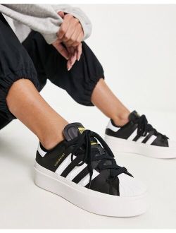 Superstar Bonega sneakers in black and white