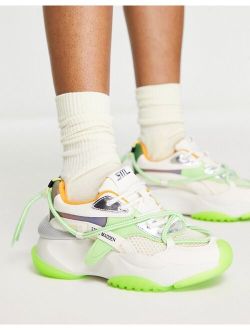 Bonanza chunky sneakers in green multi