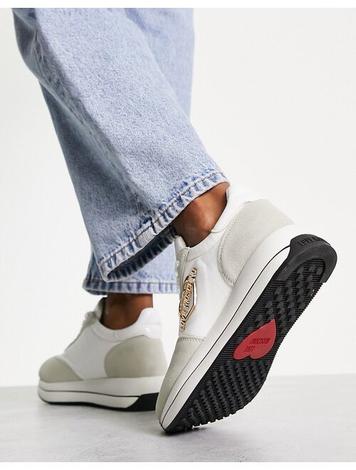 Love Moschino platform sneakers in white