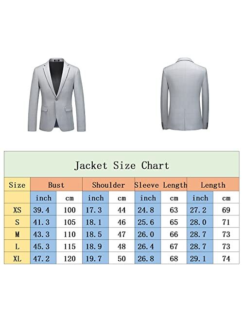 Kudmol Men's Plaid Blazer Sport Coats Jackets Slim Fit Lightweight Casual Checkered Blazer for Men