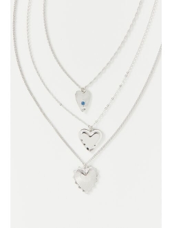 Metal Heart Layering Necklace