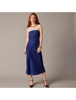 Collection strapless Gwyneth slip dress in luster charmeuse