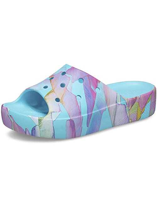 Crocs womens Classic Platform Slide | Platform Sandals