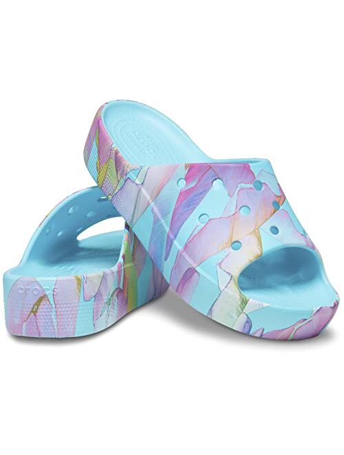 Crocs womens Classic Platform Slide | Platform Sandals