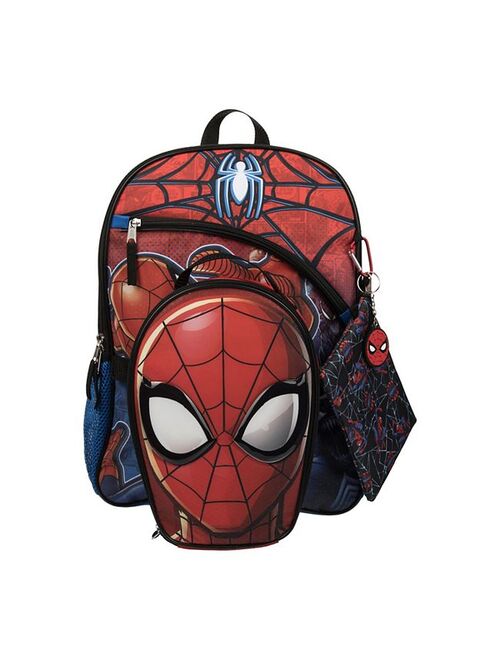 Licensed Character Kids Marvel Spider-Man 5-Piece Backpack Set Set