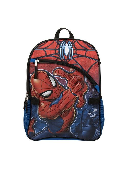 Licensed Character Kids Marvel Spider-Man 5-Piece Backpack Set Set