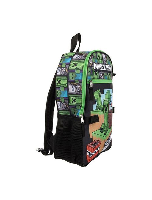 Licensed Character Kids Minecraft 5-Piece Backpack Set Set